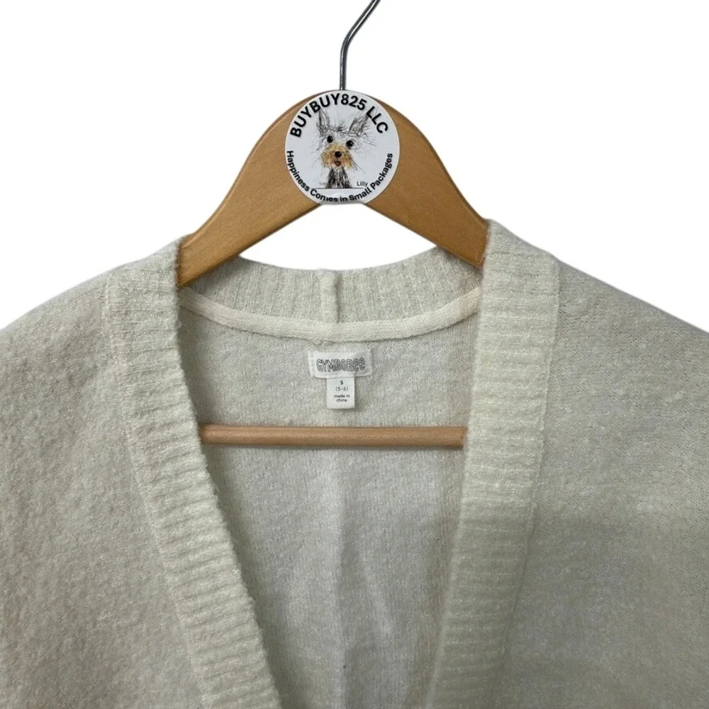 Gymboree Cream Textured Knit Cropped Cardigan Sweater‎ 4T 5T 6 Girls